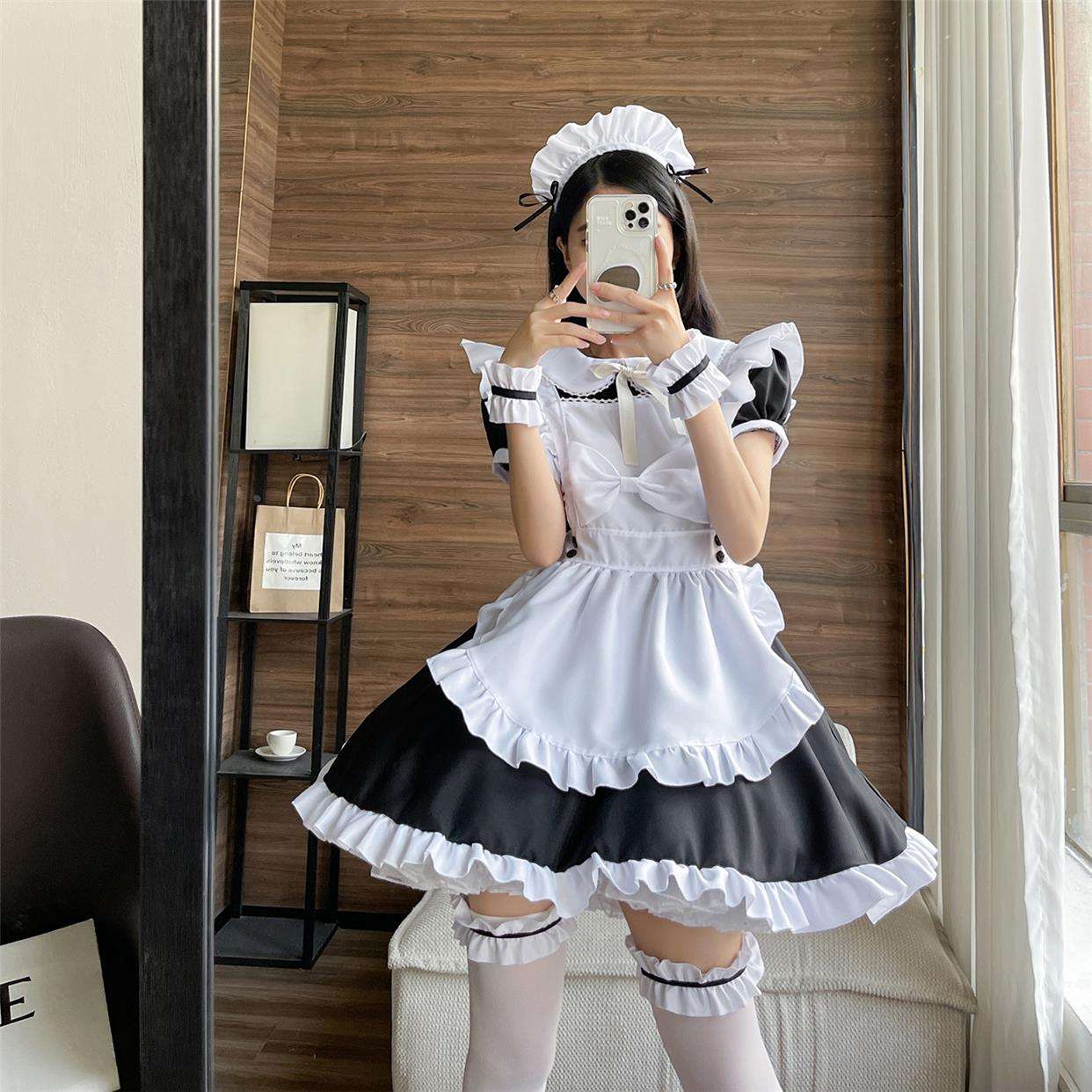 セーラー服 ふりふりメイド服コスチューム セット