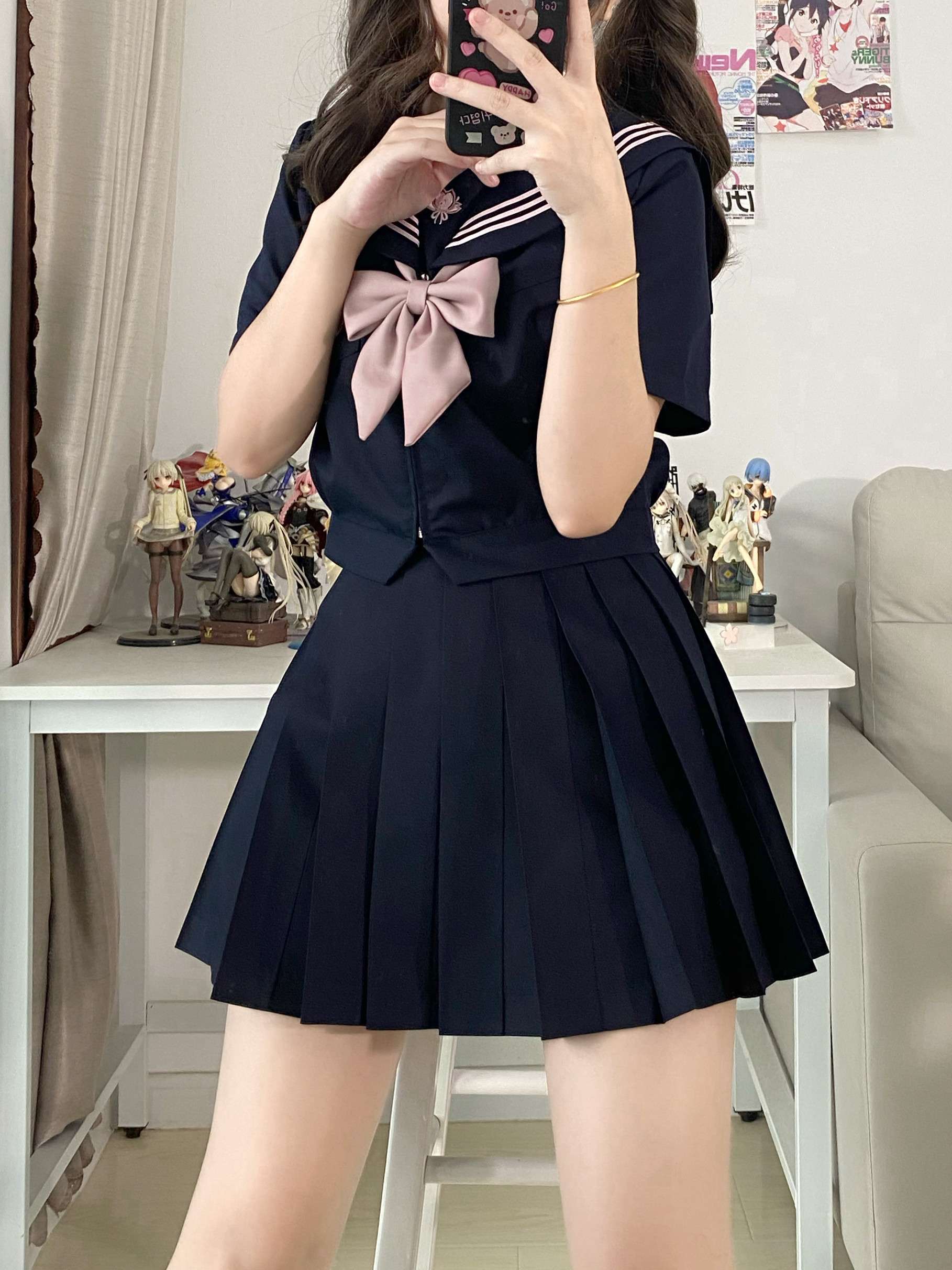 セーラー服 清楚可愛い制服風 上下セット