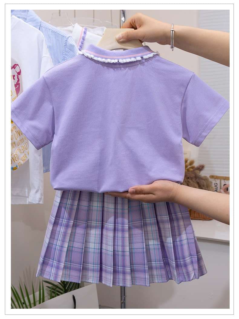 セーラー服 パステルカラーのキュートな子供用セーラー風制服セット