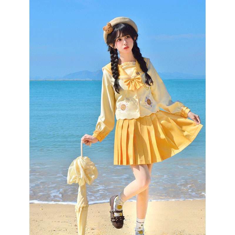 セーラー服 夏の海辺 ワンピース