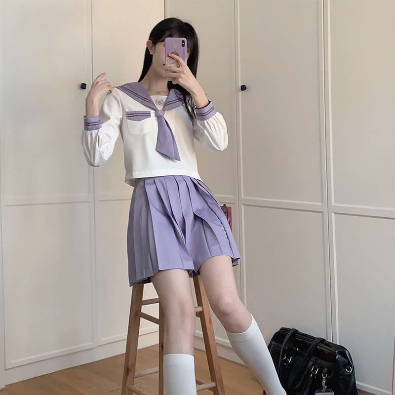 セーラー服 薄紫サマー セット