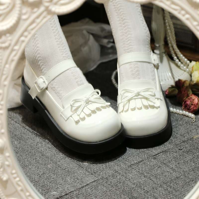 セーラー服 セーラーリボン付きメリージェーンシューズ